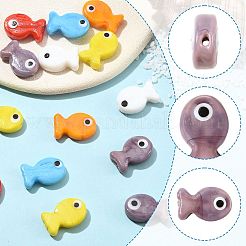 6pcs cuentas de lampwork hechas a mano&nbsp;LAMP-FS0001-82A