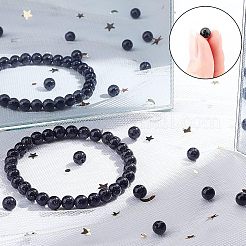 4 filo di perline sintetiche di pietra d'oro blu&nbsp;G-CA0001-19