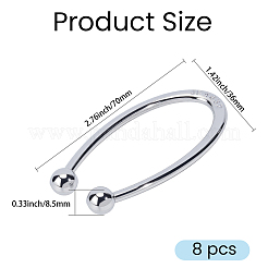 8 hebilla de bikini de aleación en forma de U&nbsp;FIND-GF0009-42P