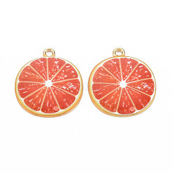 Светло-золотого сплава эмали подвески&nbsp;LS-X-ENAM-S126-119