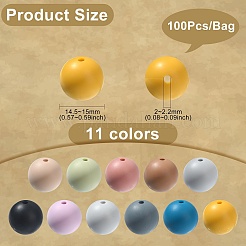 Пищевые экологически чистые силиконовые бусины&nbsp;SIL-CJ0001-10