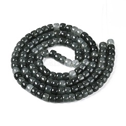 Выпечки нарисованные потрескивание стеклянные бусины пряди&nbsp;DGLA-N019-02A-09