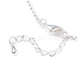 Collana con ciondolo a sfera rotonda in acciaio inossidabile 304 con catene rolo per uomo e donna&nbsp;NJEW-JN03845-01