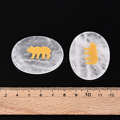 Кристалл кабошоны природного кварца&nbsp;G-T143-28O