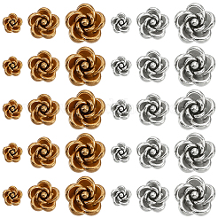 30 Stück 6 Farben 304 Edelstahlperlen&nbsp;STAS-PA0001-14