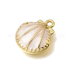 Pendentifs d'émail en laiton &nbsp;KK-K427-11B-G