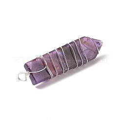 Gros pendentifs en pierre naturelle mélangée chakra&nbsp;PALLOY-JF01907