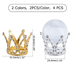 4 pz 2 colori ornamenti espositivi in lega a corona&nbsp;FIND-OC0001-39