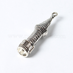 Tibetischer stil Aluminium Anhänger & Charms&nbsp;TIBEP-EA13570Y-LF