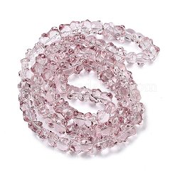 Стеклянные бусины с гальваническим покрытием &nbsp;EGLA-P063-PL04