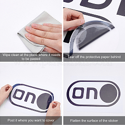 Прямоугольные наклейки на стену из пвх&nbsp;DIY-WH0228-166