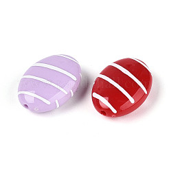 Непрозрачные акриловые эмалированные бусины&nbsp;SACR-T018-20M