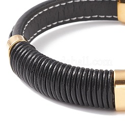 Pulseras de cordón de cuero&nbsp;BJEW-E345-09G