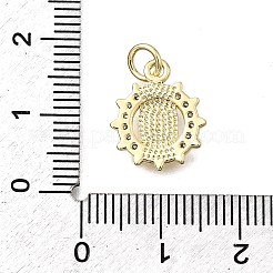 Латунные микро проложить кубического циркония подвески KK-P336-04B-G