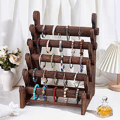 Présentoirs à bracelets en bois à un niveau&nbsp;BDIS-WH0003-36