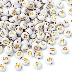 Perle acriliche bianche opache di 300 pz 2 stili&nbsp;MACR-YW0002-58C