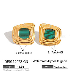 Boucles d'oreilles à tige en acier inoxydable 304 avec pépites acryliques&nbsp;FS-WG2C215-02