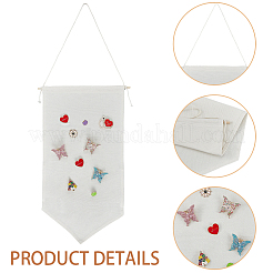 2 Stück 2 Farben Baumwolle Wandbehang Brosche Organizer Aufbewahrung&nbsp;AJEW-CP0010-43