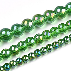 Гальванизируйте прозрачное стекло бисер нитей&nbsp;LS-GLAA-T032-T4mm-AB07