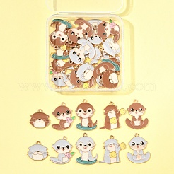 30шт 10 стиля подвески из сплава с эмалью&nbsp;ENAM-FS0002-81