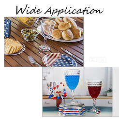 24 шт. 24 стиля тематика День независимости сплав эмаль бокалы для вина подвески&nbsp;AJEW-BC0003-94