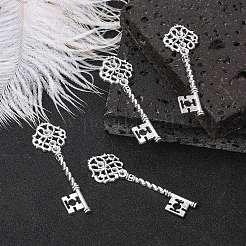 Supports clés pendentif en strass de style tibétain&nbsp;LS-TIBEB-A101291-AS-LF