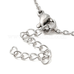 Collana con ciondolo in acciaio inossidabile 306 anti-ossidazione per donna&nbsp;NJEW-Q772-01P-05