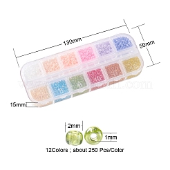 12 стиль 12/0 стеклянных бисера&nbsp;SEED-YW0001-49B