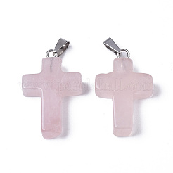 Природного розового кварца подвески&nbsp;G-J354-09A