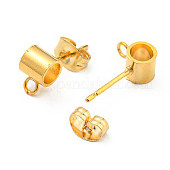 201 фурнитура для сережек-гвоздиков из нержавеющей стали&nbsp;STAS-B045-16B-G