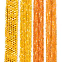 Стеклянные бусины с гальваническим покрытием &nbsp;EGLA-A044-P6mm-B29