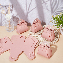 12 шт. складная полая сумка в форме сердца из искусственной кожи подарочные коробки для конфет для рождественской вечеринки свадебных сувениров&nbsp;ABAG-AR0001-10