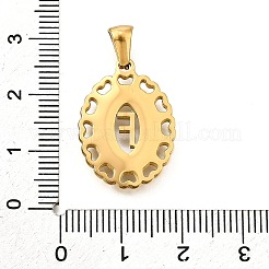 Pendentifs en acier inoxydable 304 doré&nbsp;STAS-K300-02G-F