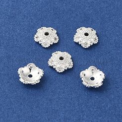 Tappi per perline in ottone con placcatura a cremagliera&nbsp;KK-B088-04A-S