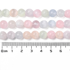 Нити натуральных селенитовых бусин цвета макарон&nbsp;G-Q162-A01-02A-02