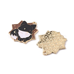 Подвески из цинкового сплава с эмалью&nbsp;ENAM-WH0065-07B-LG