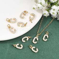 Ciondoli Shegrace in ottone con micro pavé di zirconi cubici trasparenti&nbsp;XGRQ29929-394G-C