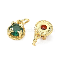 Латунные микро проложить кубического циркония подвески&nbsp;KK-L264-12G