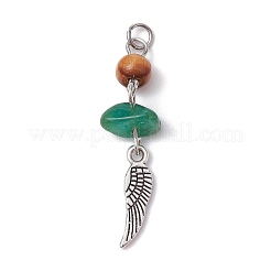 Pendentifs de copeaux de pierres précieuses&nbsp;PALLOY-JF02297