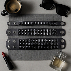 5шт. 5 стиля браслетов из искусственной кожи&nbsp;BJEW-GO0002-14