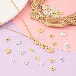 40 pièces 4 styles de perles en alliage&nbsp;FIND-YW0012-92
