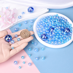 100 г 5 стиля прозрачных акриловых бусин&nbsp;MACR-YW0003-41