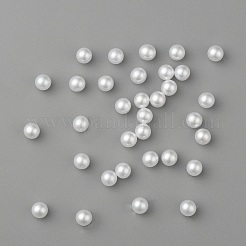 Senza Buco abs perline di plastica imitazione perla tonda&nbsp;MACR-F033-4mm-24