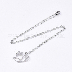 Не тускнеющие подвески из нержавеющей стали 201&nbsp;LS-NJEW-T009-JN026-1-45