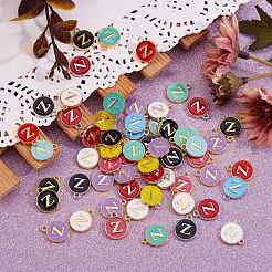 120 pièces 12 couleurs breloques en alliage plaqué or&nbsp;ENAM-SZ0001-64Z