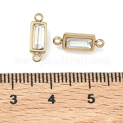 Dijes de conector de rhinestone de acero inoxidable 304 con piedra de nacimiento&nbsp;STAS-L022-576G-02