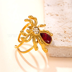 Нержавеющая сталь 304 с открытыми кольцами из кубического циркония&nbsp;FS-WGE98B9-01