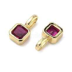 Латунные микро проложить кубического циркония подвески&nbsp;KK-G555-21G-B