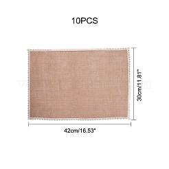 Geflochtene Jute und rutschfeste Spitze aus Spitze&nbsp;LS-AJEW-WH0066-01