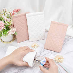 Ahademaker 4 шт. 2 цвета искусственная кожа ПУ чехол для очков без застежки&nbsp;AJEW-GA0005-22